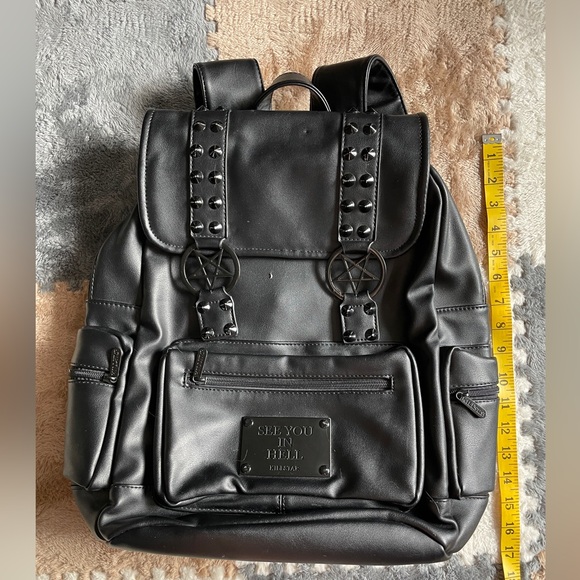 Killstar See You In Hell black Backpack - Picture 8 of 10